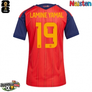 Espanja Lamine Yamal #19 Kotipaita Naisten MM-kisat 2026 Lyhythihainen
